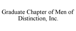 GRADUATE CHAPTER OF MEN OF DISTINCTION, INC.