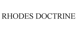 RHODES DOCTRINE