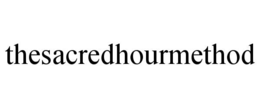 THESACREDHOURMETHOD