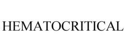 HEMATOCRITICAL