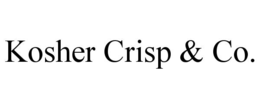 KOSHER CRISP & CO.