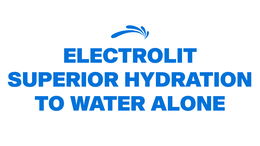 ELECTROLIT SUPERIOR HYDRATION TO WATER ALONE