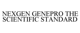 NEXGEN GENEPRO THE SCIENTIFIC STANDARD