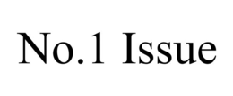 NO.1 ISSUE