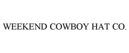 WEEKEND COWBOY HAT CO.