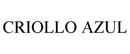 CRIOLLO AZUL