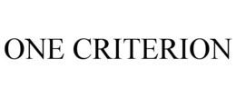 ONE CRITERION