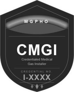 MGPHO CMGI CREDENTIALED MEDICAL GAS INSTALLER CREDENTIAL NO. I-XXXX