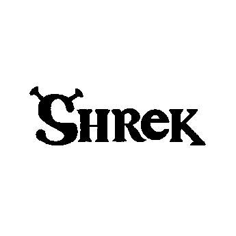 Shrek Initial Logo Poster Manga Larga 