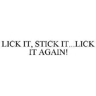 Lick it and stick it