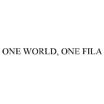 ONE WORLD, ONE FILA Trademark - Serial Number 86121180 :: Justia Trademarks