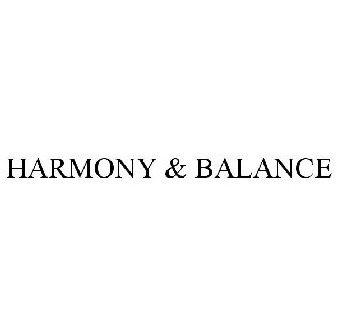 HARMONY & BALANCE Trademark of HB IP LLC - Registration Number 5192429 -  Serial Number 86905885 :: Justia Trademarks