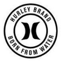 H HURLEY BRAND BORN FROM WATER Trademark Application of HRLY Brand